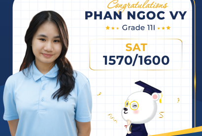 Chúc mừng Phan Ngọc Vy giành điểm số SAT ấn tượng